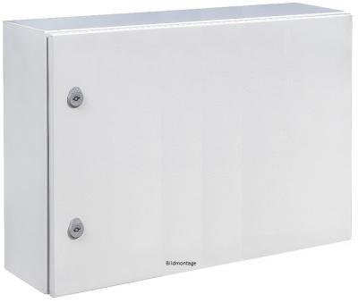 IP55 metal control cabinet 600x800x300 mm HBT 2-door without mounting plate